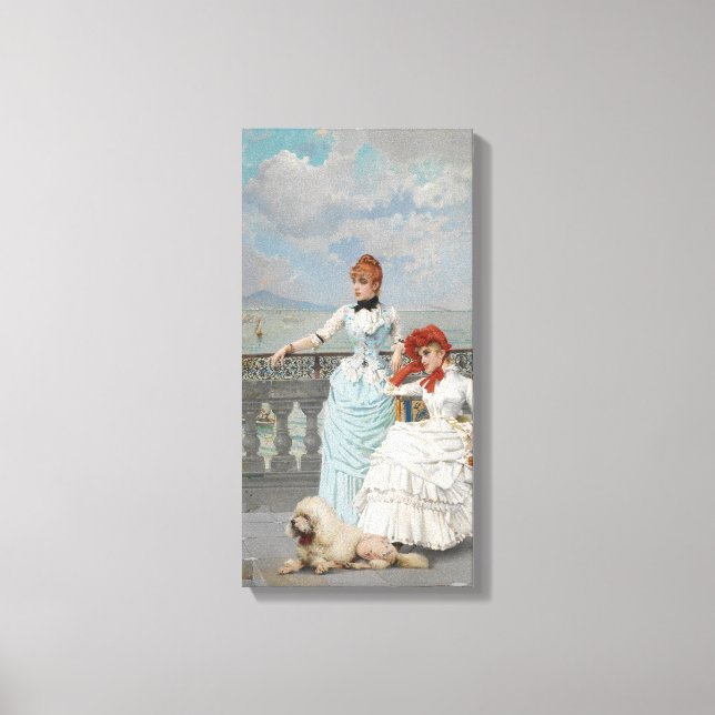 Impressão Em Tela Belas napolitanas (Jovens Italianas Elegantes) (Frente)