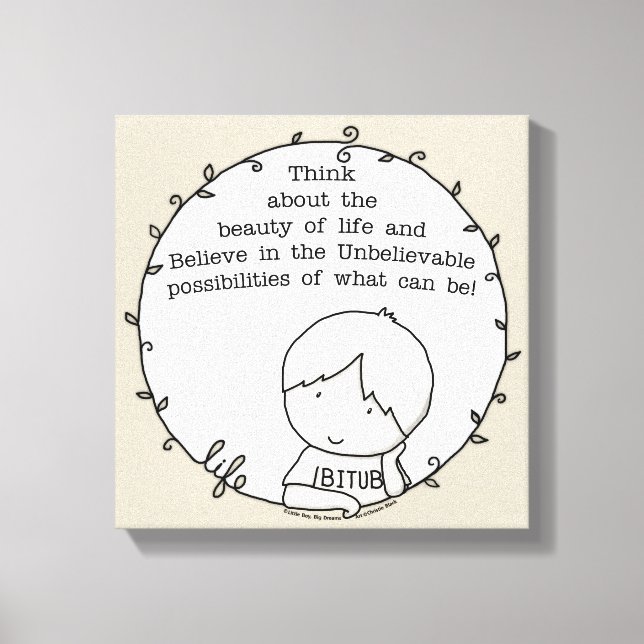 Impressão Em Tela Beleza da vida (Frente)