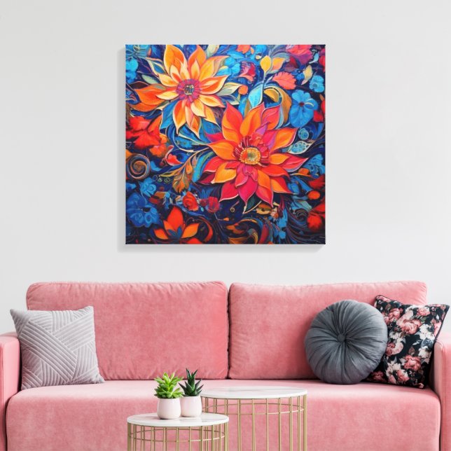 Impressão Em Tela Beleza das flores (Insitu(Sala de estar))