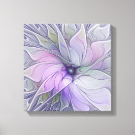 Impressão Em Tela Beleza Deslumbrante Arte Fractal Abstrata Moderna 