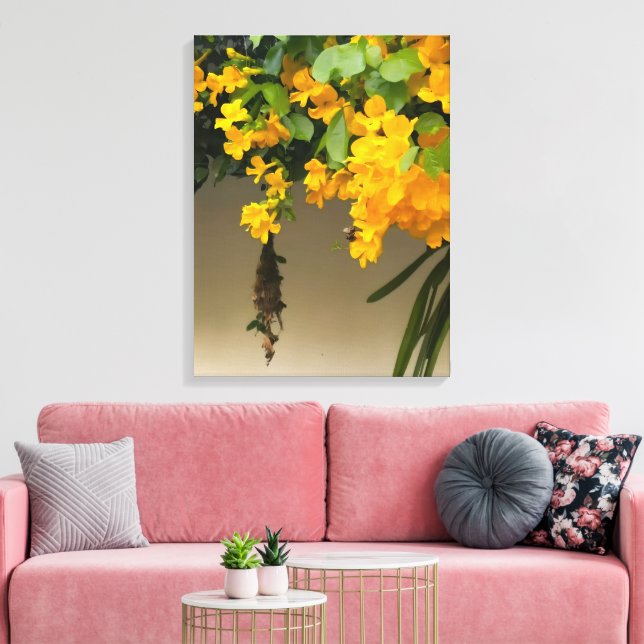 Impressão Em Tela Beleza Flor de Ouro (Insitu(Sala de estar))