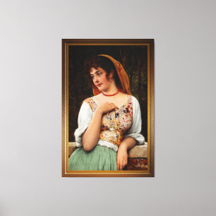 Impressão Em Tela Beleza Pensiva de Eugen von Blaas