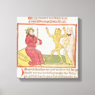 Impressão Em Tela Belial dança diante do Rei Salomão