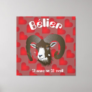 Impressão Em Tela Bélier 21 mars 20 Impression au avril sur toile