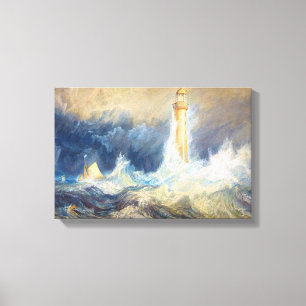 Impressão Em Tela Bell Rock Lighthouse Joseph Mallord William Turner
