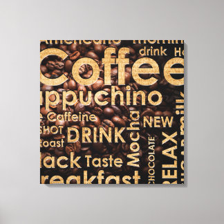 Impressão Em Tela Belo café Espresso Design