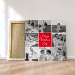 Impressão Em Tela Belo Casal Collage Foto e Feliz Dia dos Namorados<br><div class="desc">Belo Casal Collage Foto e Feliz Dia dos Namorados</div>