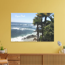Impressão Em Tela Belo Coastline Beach Ocean Laguna Beach, CA