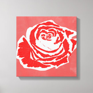 Impressão Em Tela Belo Design de Rosa de Flor nº 3