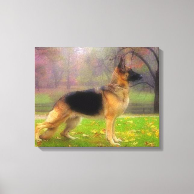 Impressão Em Tela Belo German shepherd (Frente)