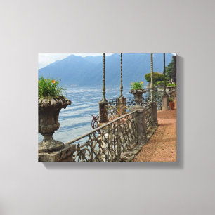 Impressão Em Tela Belo Lago Como Itália Garden Terrace