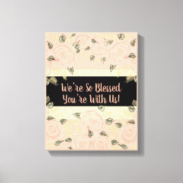 Impressão Em Tela Belo Pêssego e Chique Rosa Designer