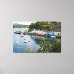 Impressão Em Tela Belos portos e veleiros com reflexões em 2