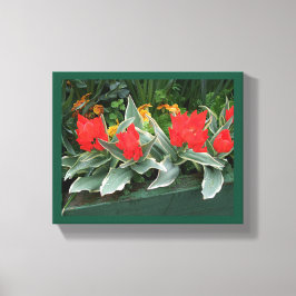 Impressão Em Tela Belos tulipas vermelhos florais modernos brilhante