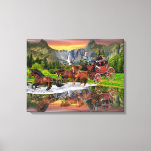 IMPRESSÃO EM TELA BEM FARGO STAGECOACH