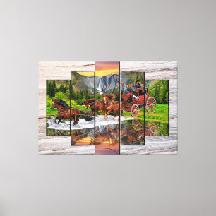 IMPRESSÃO EM TELA BEM-VINDA A FARGO STAGECOACH