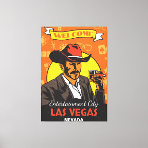 Impressão Em Tela Bem-Vindo A Las Vegas