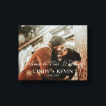 Impressão Em Tela Bem-vindos ao nosso noivo de casamento personaliza<br><div class="desc">Bem-vindo à nossa Impressão Personalizada de Noiva de Casamento</div>