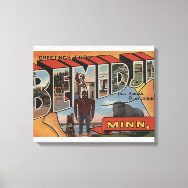 Impressão Em Tela Bemidji, Minnesota - Cenas Largas (Frente)
