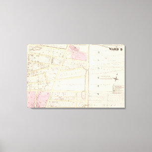 Impressão Em Tela Benjamin Allen Plat e mapa do atlas de James Fenn