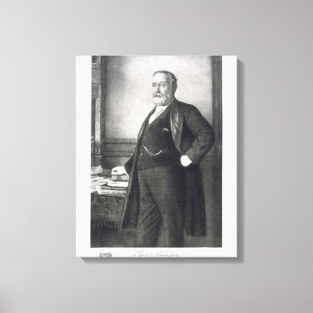 Impressão Em Tela Benjamin Harrison (1833-1901), 23º Presidente da C (Frente)
