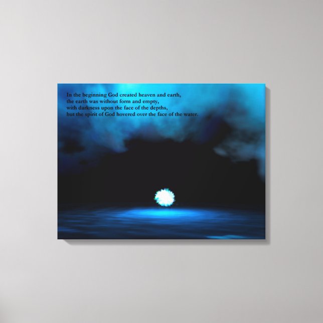 Impressão Em Tela Bereshit - No Início (Frente)