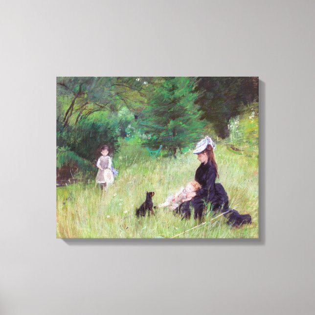 Impressão Em Tela Berthe Morisot - Em um Parque (Frente)