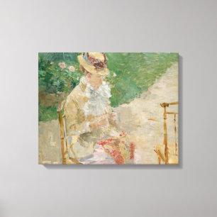 Impressão Em Tela Berthe Morisot - Jovens Mulheres tricotando