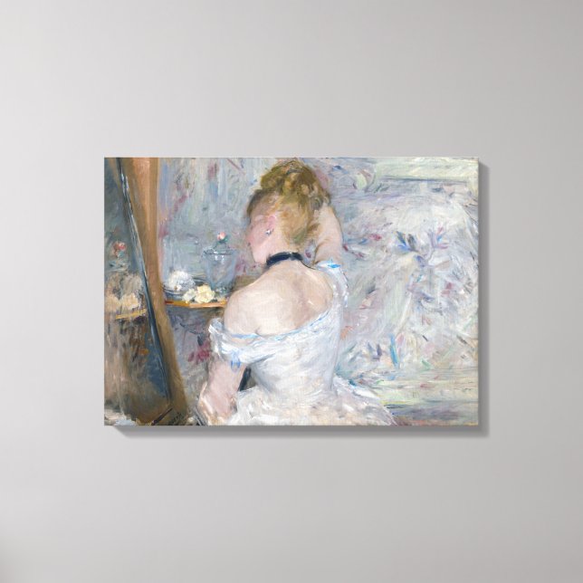 Impressão Em Tela Berthe Morisot - Mulher na sua Toilette (Frente)