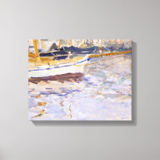 Impressão Em Tela Berthe Morisot - O Porto de Nice (Frente)