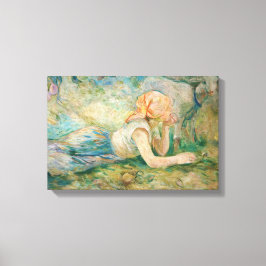 Impressão Em Tela Berthe Morisot - Pastora Deitada