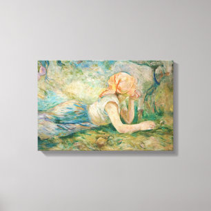 Impressão Em Tela Berthe Morisot - Pastora Deitada
