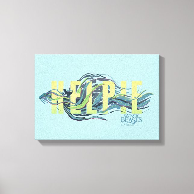 Impressão Em Tela Bestas Fantásticas Kelpie (Frente)