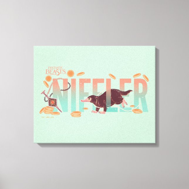 Impressão Em Tela Bestas Fantásticas Niffler (Frente)