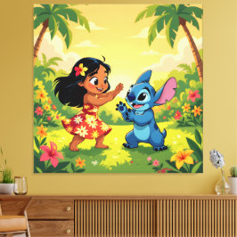 Impressão Em Tela Beste Freunde fürs Leben – Lilo & Stitch1