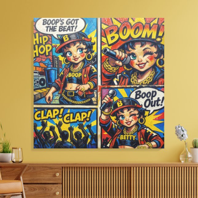 IMPRESSÃO EM TELA BETTY BOOP-5 (Insitu(Sala de estar))