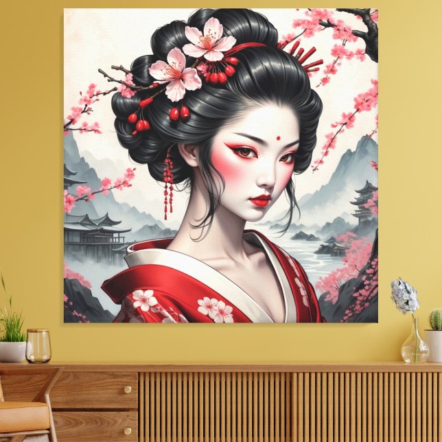 Impressão Em Tela beuteia chinesa (Insitu(Sala de estar))