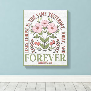 Impressão Em Tela Bíblia Cristã Inspiradora Verso