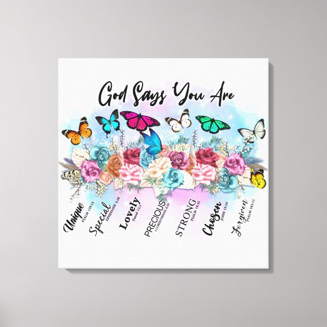 Impressão Em Tela Bíblia Cristã Inspiradora Verso (Frente)