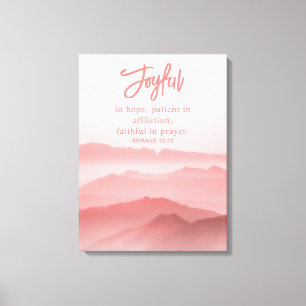 Impressão Em Tela Bíblia de Paisagem Pacífica com Aquarela Verdadeir