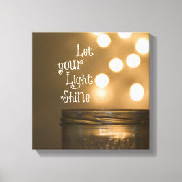 Impressão Em Tela Bíblia Inspiracional Verso Deixe sua luz brilhar