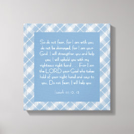 Impressão Em Tela Bíblia Personalizável Verse Isaiah 41:10, 13