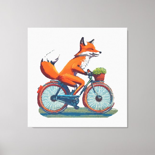 Impressão Em Tela Bicicleta Fox (Frente)