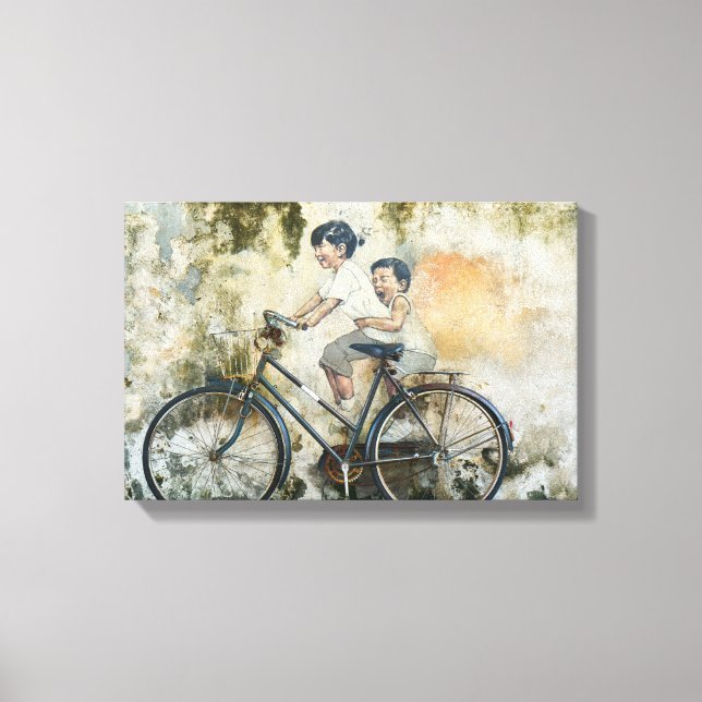 Impressão Em Tela Bicicleta | Zazzle_Growth. (Frente)