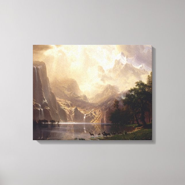 Impressão Em Tela Bierstadt Entre Serra Nevada (Frente)