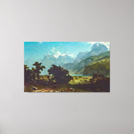 Impressão Em Tela Bierstadt Lake Lucerne Painting
