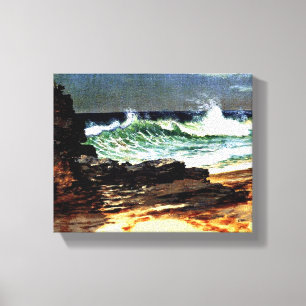Impressão Em Tela Bierstadt - Praia em Nassau 