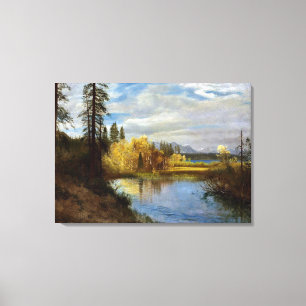 Impressão Em Tela Bierstadt - Saída no Lago Tahoe