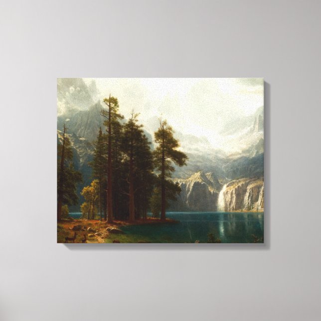 Impressão Em Tela Bierstadt Sierra Nevadas (Frente)