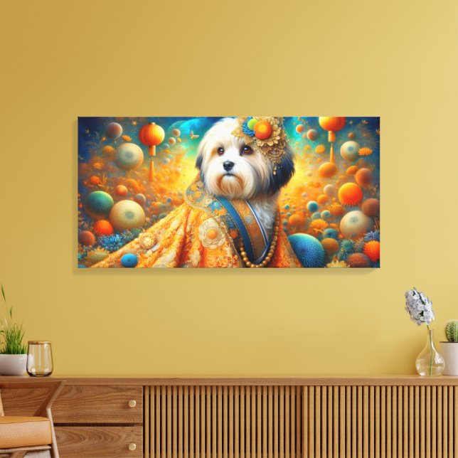 Impressão Em Tela Biewer Terrier 7 (Insitu(Sala de estar))